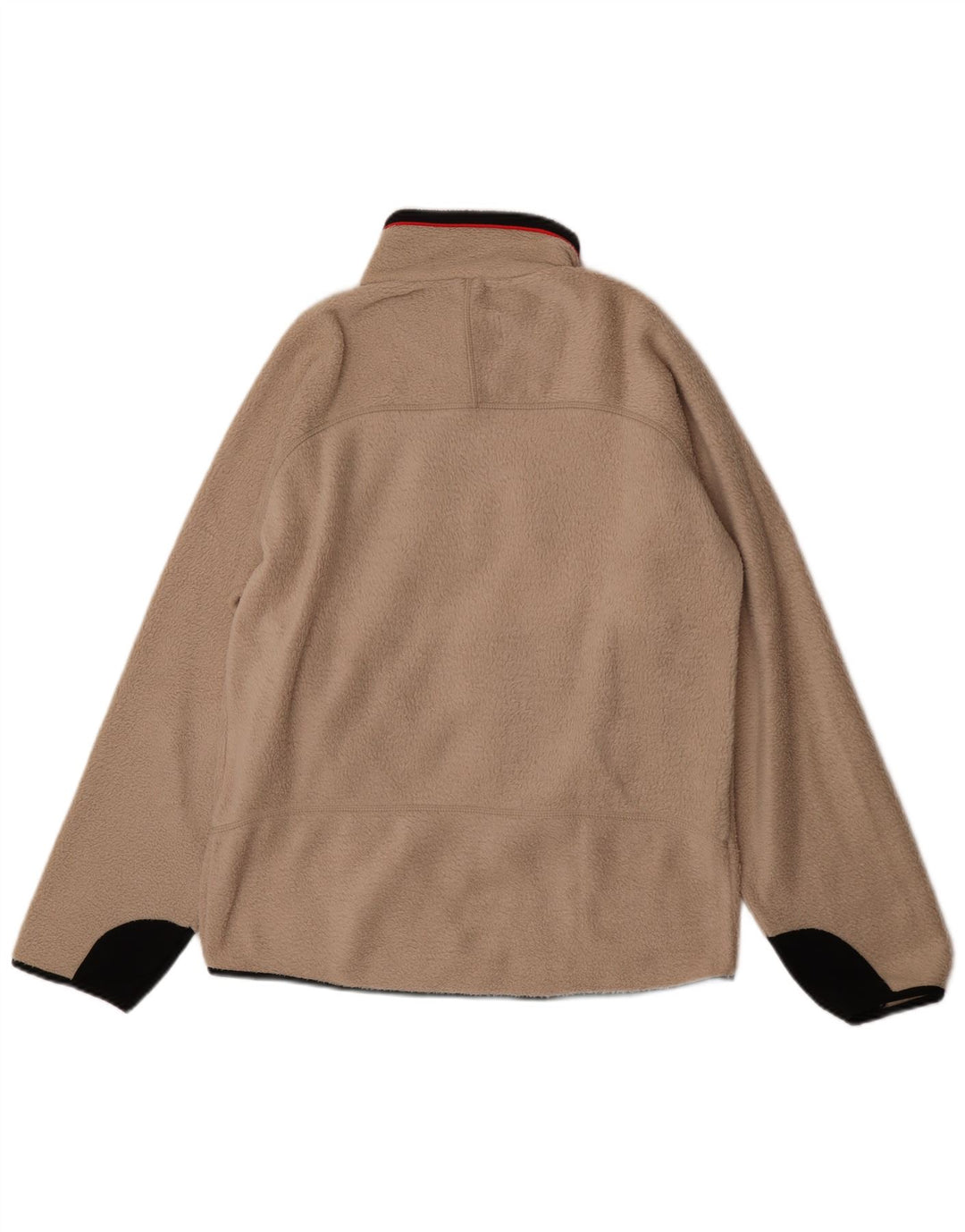 Мужская флисовая куртка Fila UK 40, большая, бежевая, полиэстер с цветными блоками