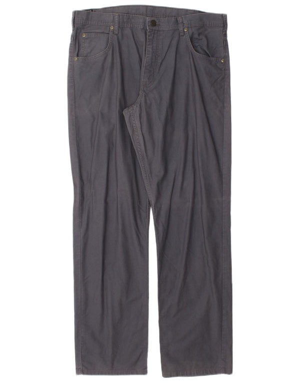 Мужские прямые повседневные брюки Lee Brooklyn W36 L32, серые, хлопковые