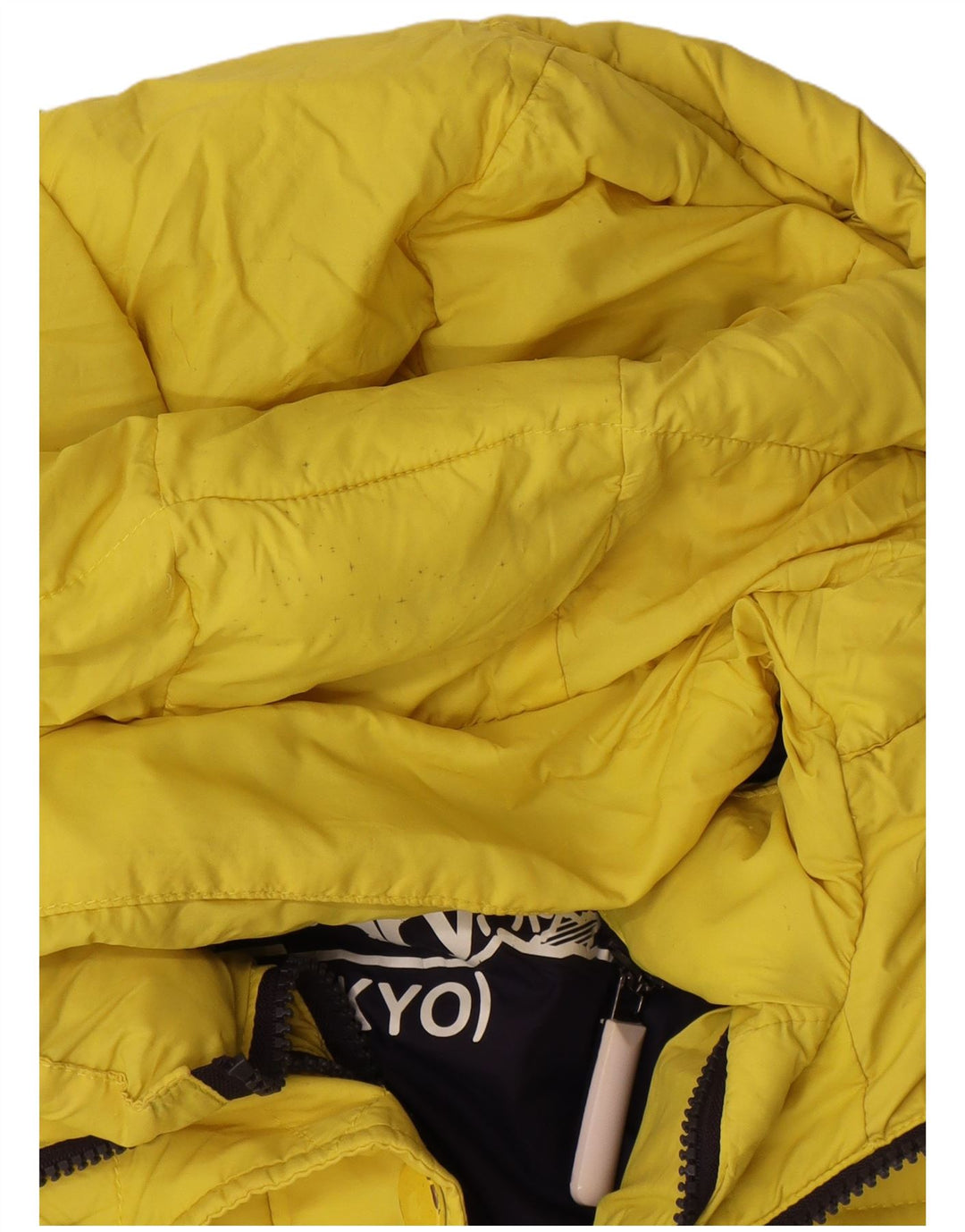 Женская утепленная куртка с капюшоном Superdry UK 10, маленький желтый полиэстер