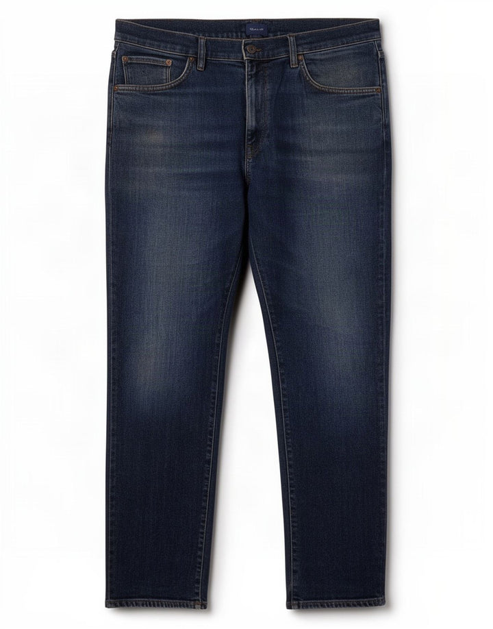 Мужские прямые джинсы Gant W38 L32, синий хлопок