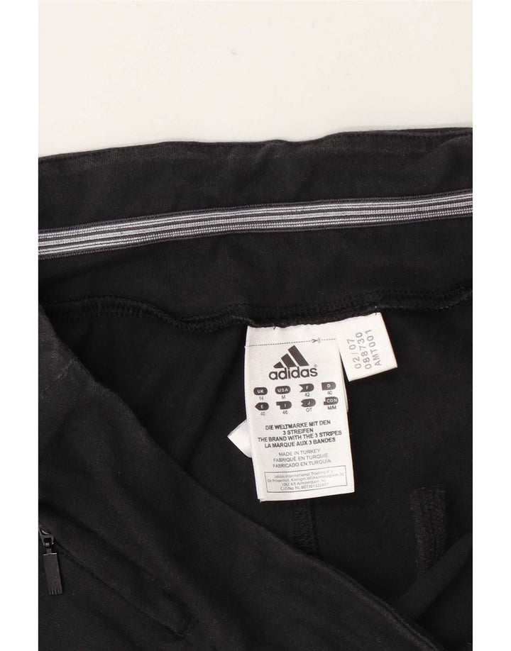 Женские спортивные шорты Adidas UK 14, средние черные хлопковые