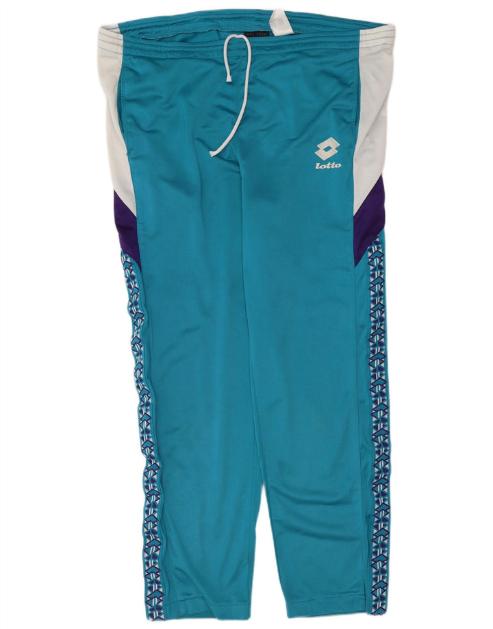 Lotto Мужской спортивный костюм с графическим рисунком XL, синий, полиэстер с цветными блоками