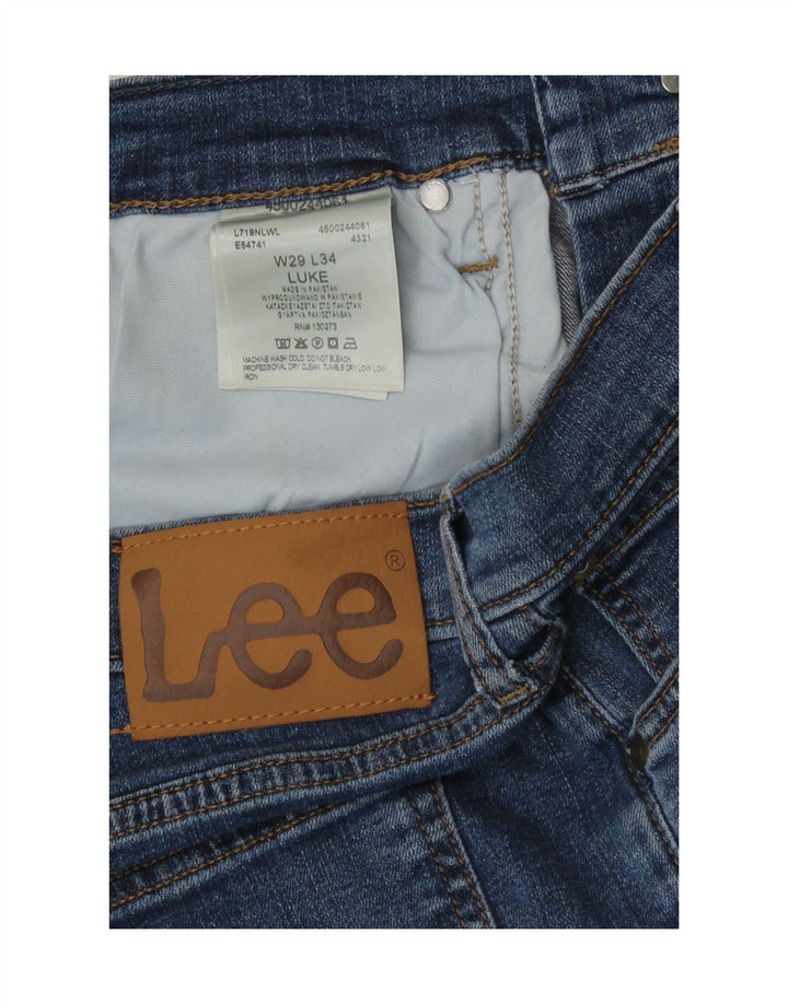 Мужские джинсы Lee Luke Slim W29 L29, синий хлопок