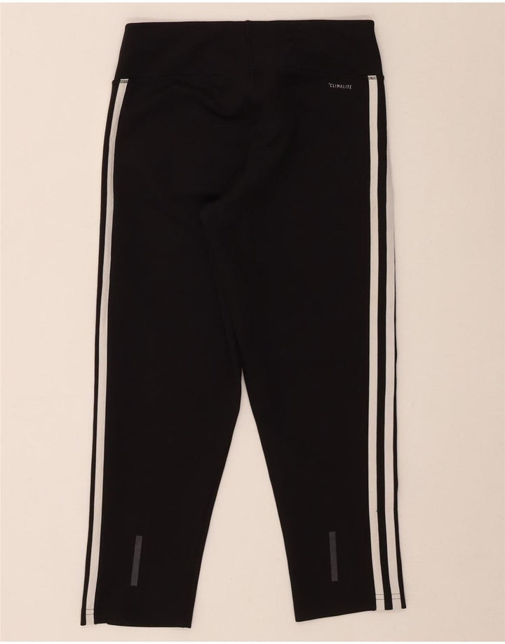 Женские леггинсы-капри Adidas Climalite UK 8/10, маленькие черные из полиэстера