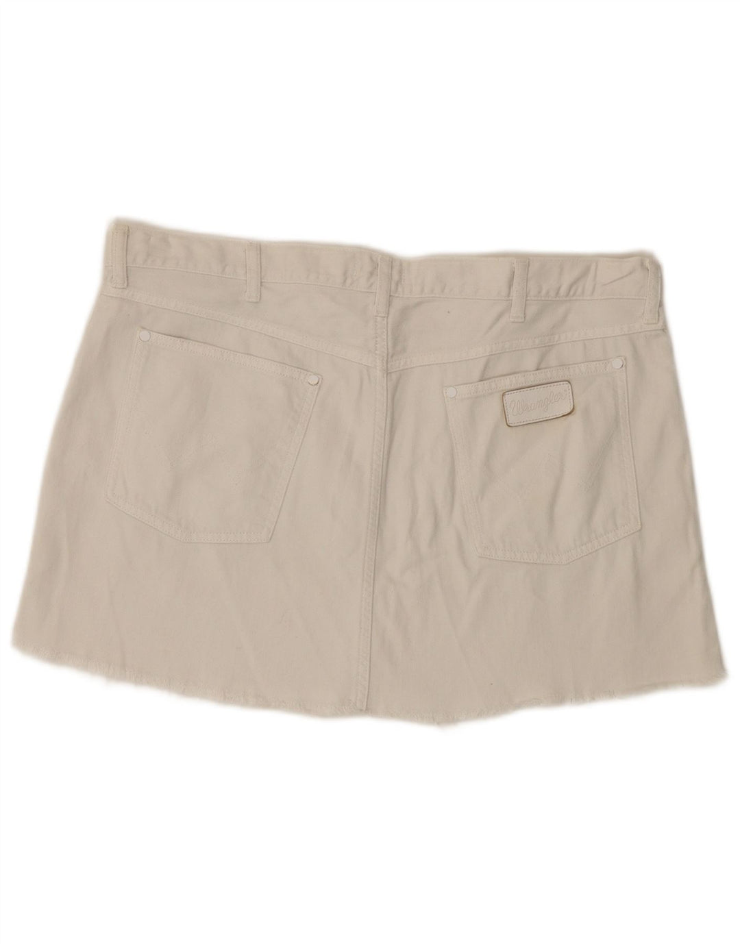 Женская мини-юбка Wrangler джинсовая, большая W36, белый хлопок