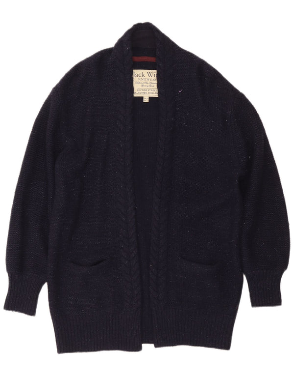 Женский удлиненный кардиган оверсайз Jack Wills UK 10, маленький темно-синий