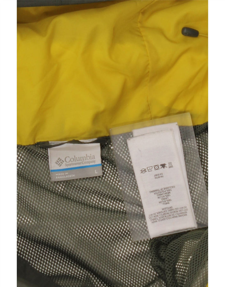 Мужская дождевик с капюшоном COLUMBIA Omni-Tech UK 40, большой нейлон цвета хаки