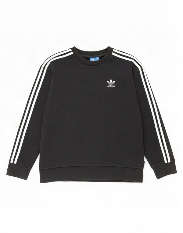Женский свитер оверсайз Adidas UK 8, маленький черный хлопок