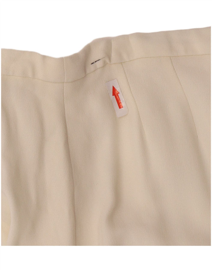 Max Mara Womens Midi Skirt W28 Medium Off White