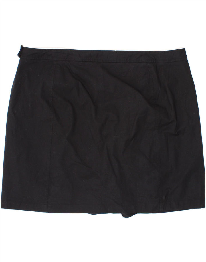 DOCKERS Womens Skort US 24 4XL  Black Cotton Vintage Dockers and Second-Hand Dockers from Messina Hembry 