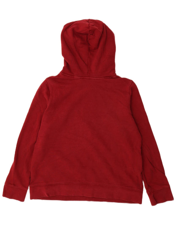 Женский джемпер с капюшоном Adidas с графическим рисунком UK 18 XL Темно-бордовый хлопок