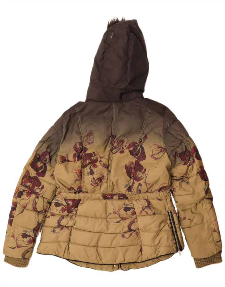 Женская утепленная куртка оверсайз с графическим рисунком Desigual EU 46 XL, разноцветная