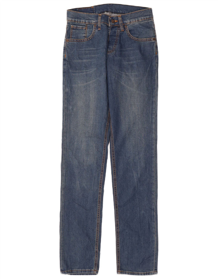LEVI'S Womens Straight Jeans W30 L33 Blue Cotton