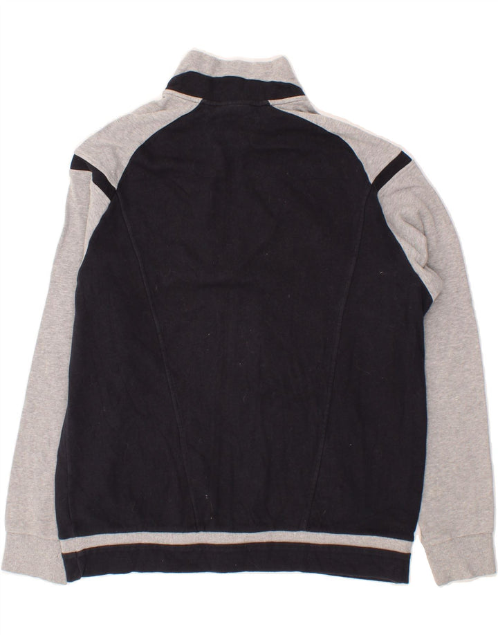 LOTTO Mens Tracksuit Top Jacket XL Black Colourblock Cotton Vintage Lotto and Second-Hand Lotto from Messina Hembry 