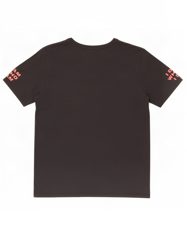 Мужская футболка с рисунком Nike Dri Fit, средний черный