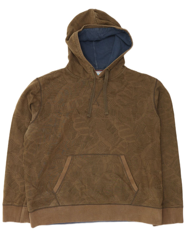 Мужской джемпер с капюшоном Fat Face с абстрактным узором 2XL, хлопок цвета хаки