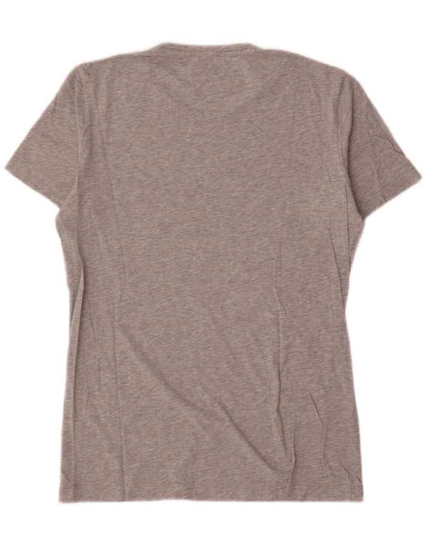 Calvin Klein Jeans Mens Graphic T-Shirt Top Medium Grey Flecked