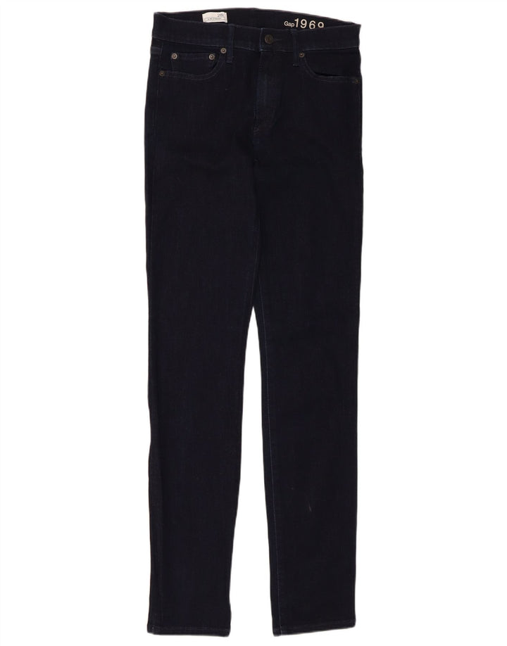 Женские узкие прямые джинсы Gap W28 L32, темно-синий, хлопок