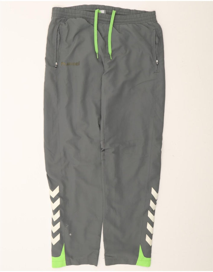 HUMMEL Mens Tracksuit Trousers Medium  Grey Polyester Vintage Hummel and Second-Hand Hummel from Messina Hembry 