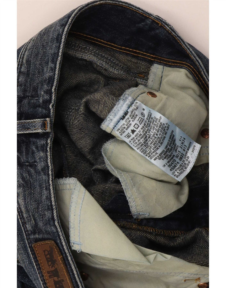 Женские прямые джинсы Levi's 470 W31 L34 синие, хлопок