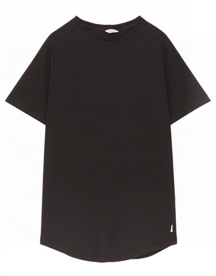 Мужская футболка Jack & Jones из хлопка среднего размера, черная