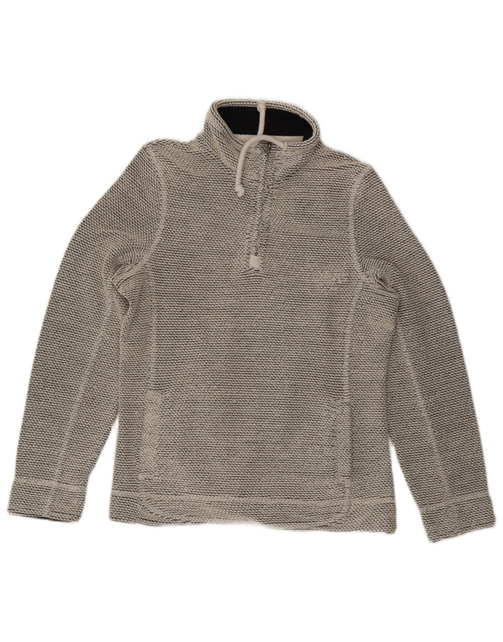 Женский свитер WEIRD FISH с воротником на молнии, UK 12, средний серый акрил