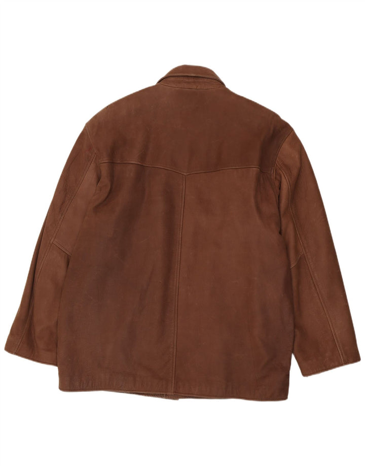Vinci Мужская кожаная куртка IT 56/58 XL Коричневая