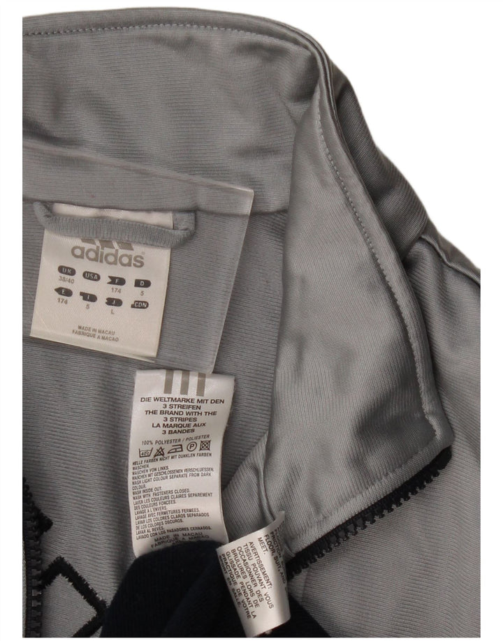 Мужская спортивная куртка ADIDAS UK 38/40, средний темно-синий с цветными блоками