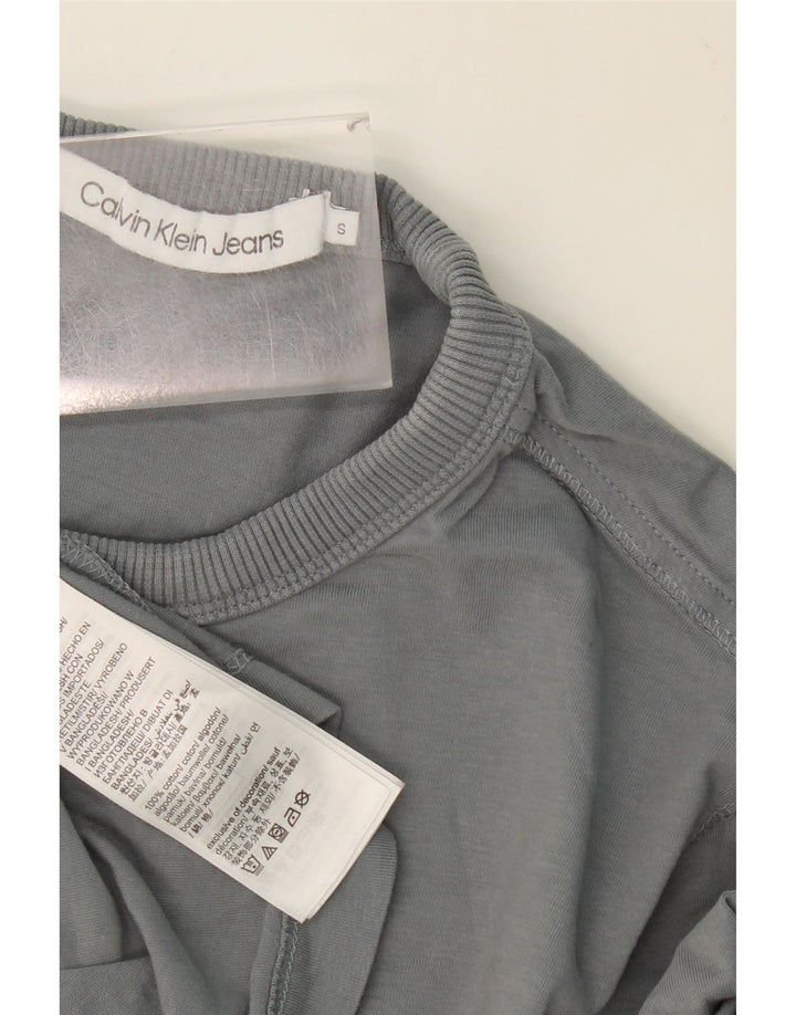 CALVIN KLEIN JEANS Mens T-Shirt Top Small Grey Cotton Vintage Calvin Klein Jeans and Second-Hand Calvin Klein Jeans from Messina Hembry 
