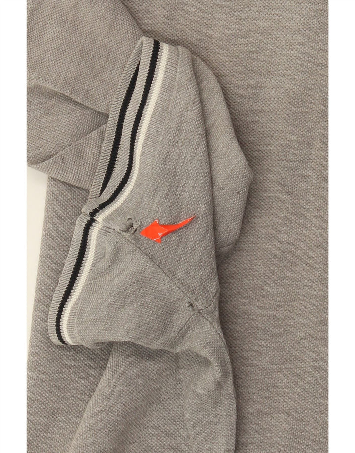 Мужская рубашка-поло Marina Yachting XL, серая, хлопковая в крапинку