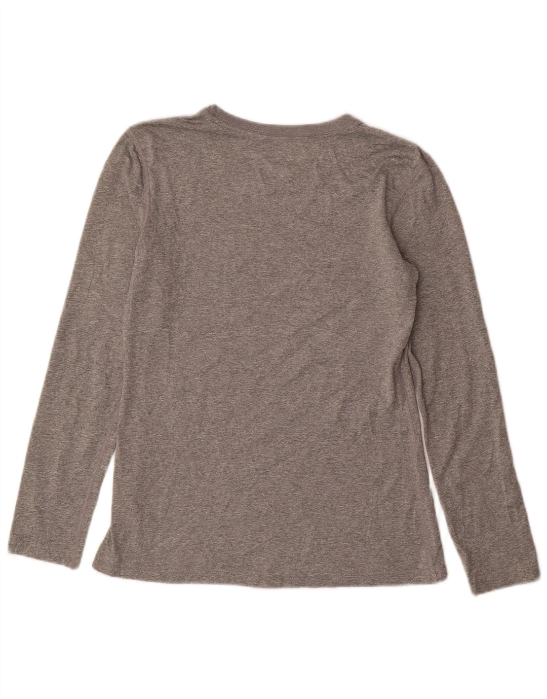 Женские кроссовки Dri Fit Regular Fit с длинным рукавом UK 10, маленький серый полиэстер