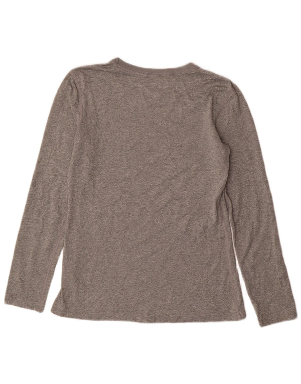 Женские кроссовки Dri Fit Regular Fit с длинным рукавом UK 10, маленький серый полиэстер