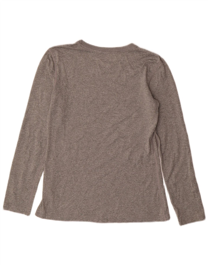 Женские кроссовки Dri Fit Regular Fit с длинным рукавом UK 10, маленький серый полиэстер