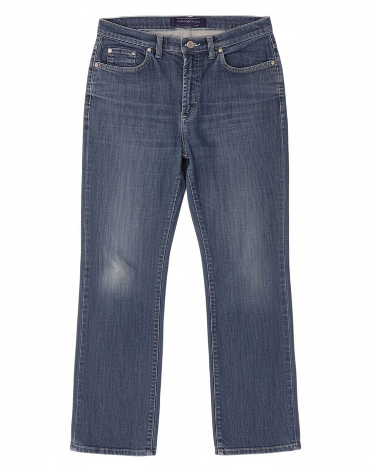 TRUSSARDI Womens Straight Jeans W29 L28 Blue Cotton