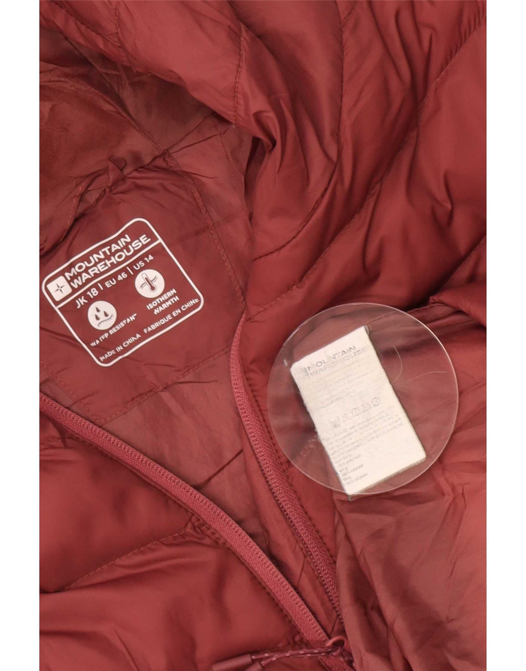 Женская стеганая куртка Mountain Warehouse UK 18 XL, красный полиамид