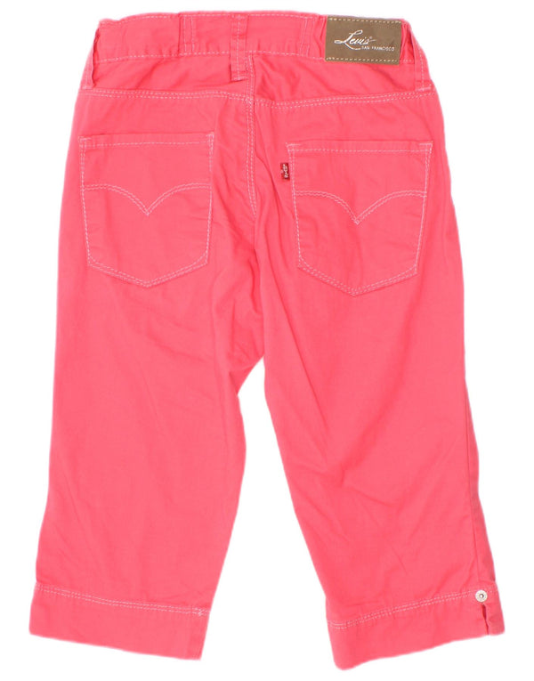 Прямые капри Levi's для девочек 7-8 лет W22 L14 Розовые