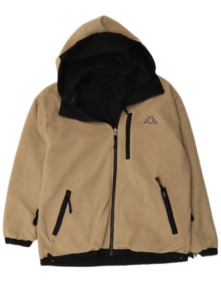 Мужская двусторонняя куртка с капюшоном Kappa UK 36, маленькая, темно-синяя