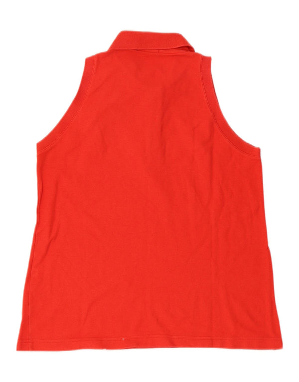 Женская рубашка поло без рукавов FILA IT 46, большая красная, хлопок