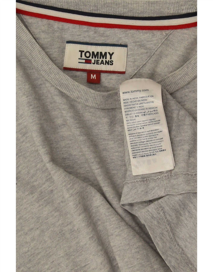 Мужская футболка Tommy Hilfiger из хлопка среднего серого цвета
