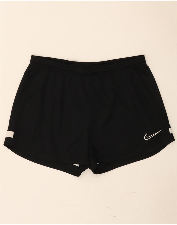 Мужские спортивные шорты Nike Dri Fit, большие черные полиэстер с цветными блоками