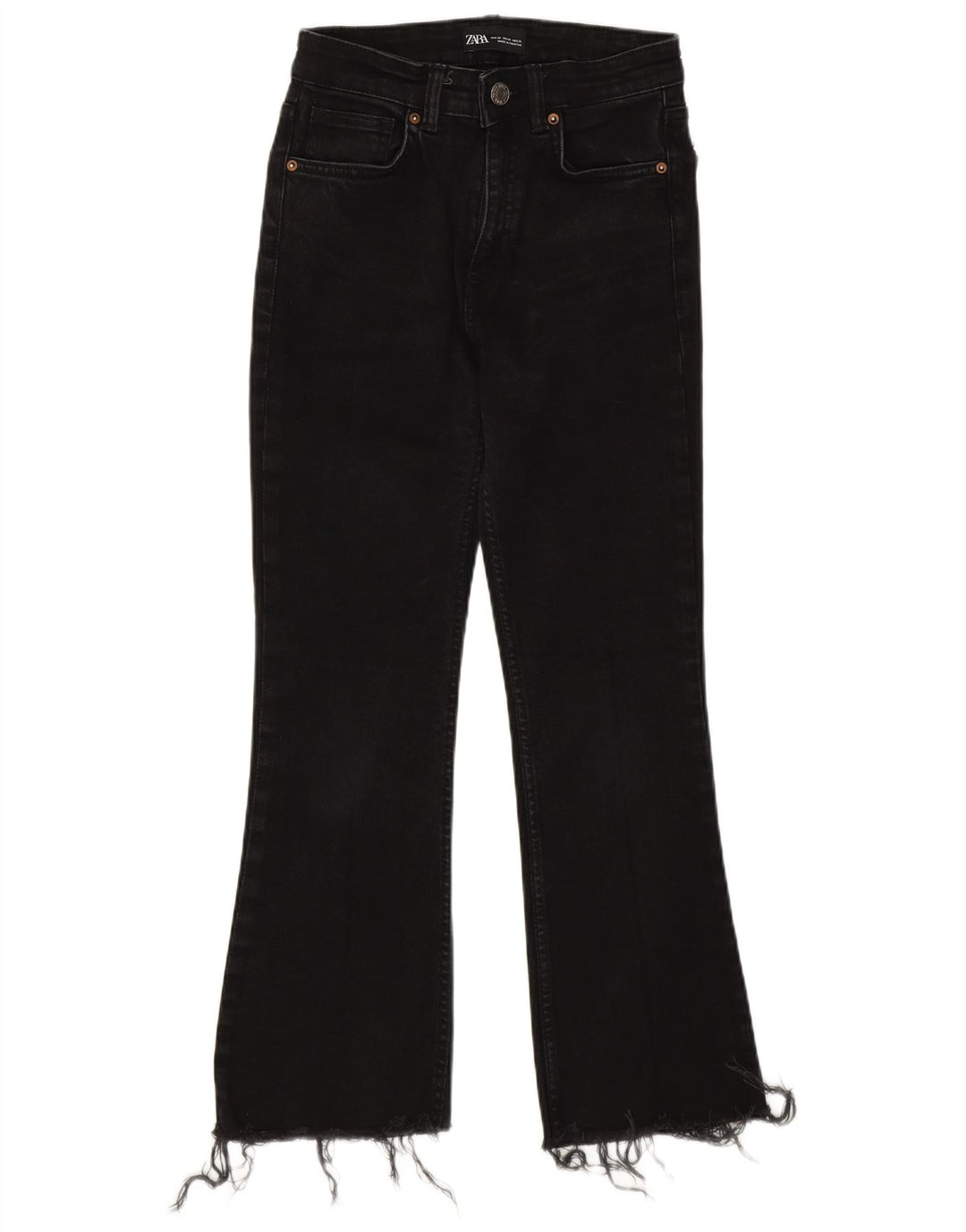 Женские джинсы Bootcut Zara EU 36 XS W26 L25 черные