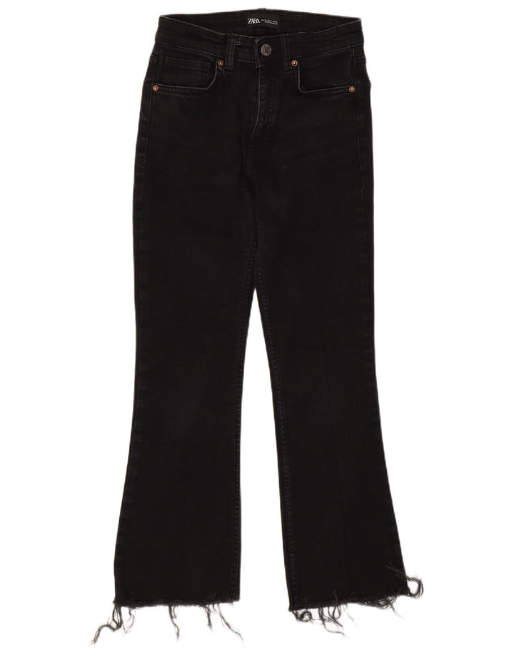 Женские джинсы Bootcut Zara EU 36 XS W26 L25 черные