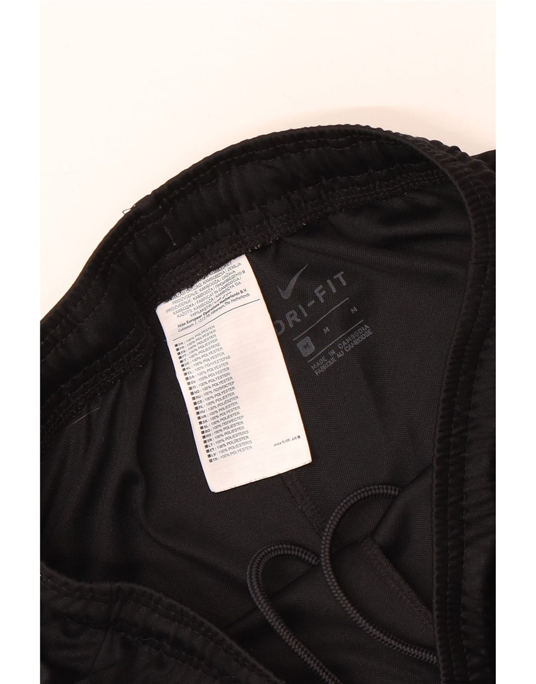 Мужские спортивные шорты NIKE Dri Fit с графическим рисунком, средний черный полиэстер