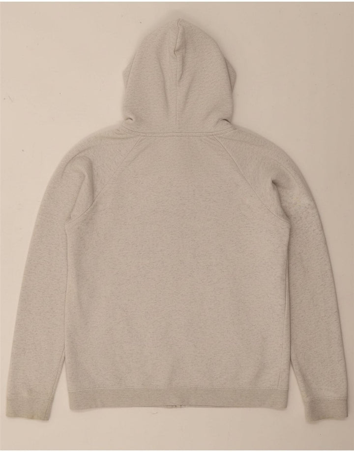 NIKE Mens Graphic Hoodie Jumper Small Grey Cotton