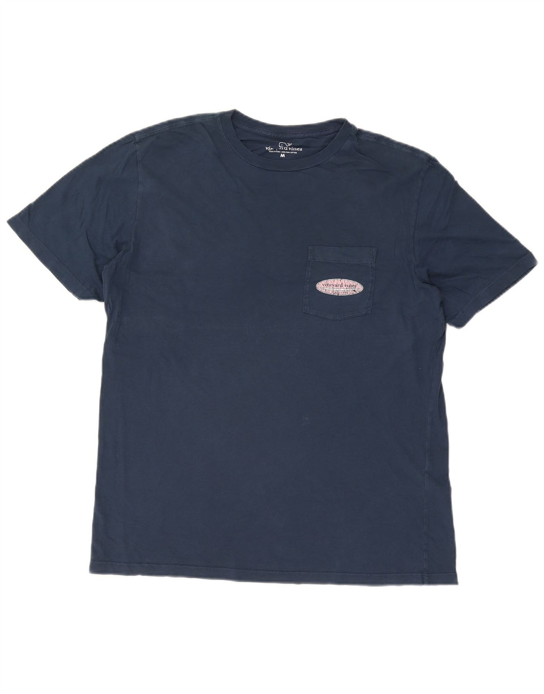 Мужская футболка с рисунком Vineyard Vines, топ среднего размера, темно-синий, хлопок