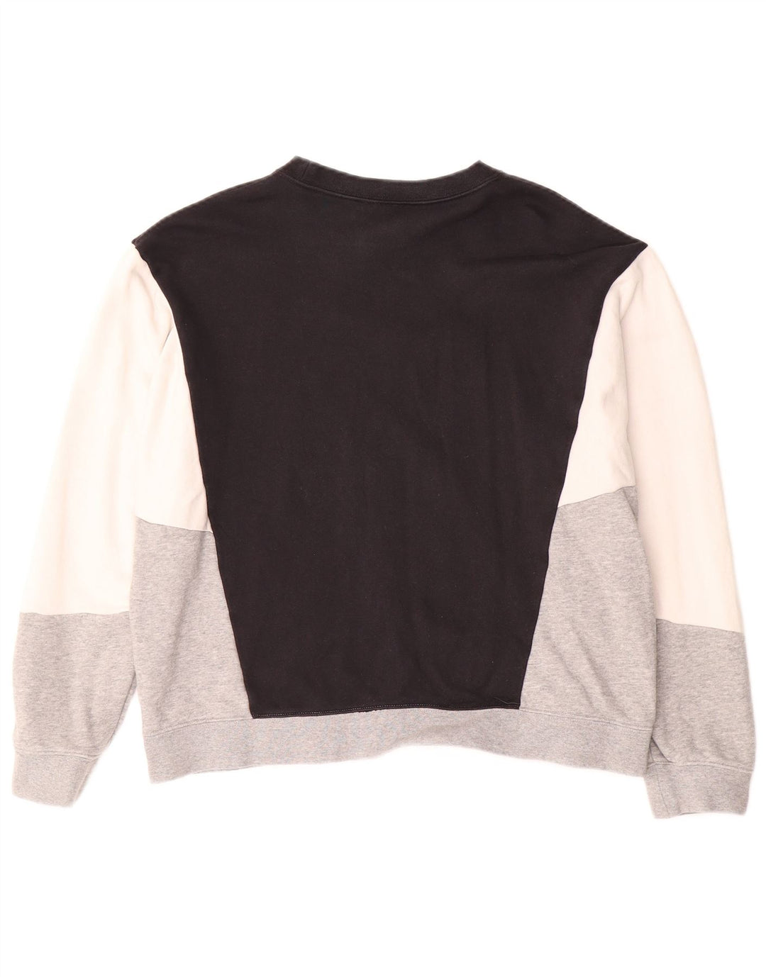 Женский свитер оверсайз NIKE UK 16, большой черный цвет с блоками