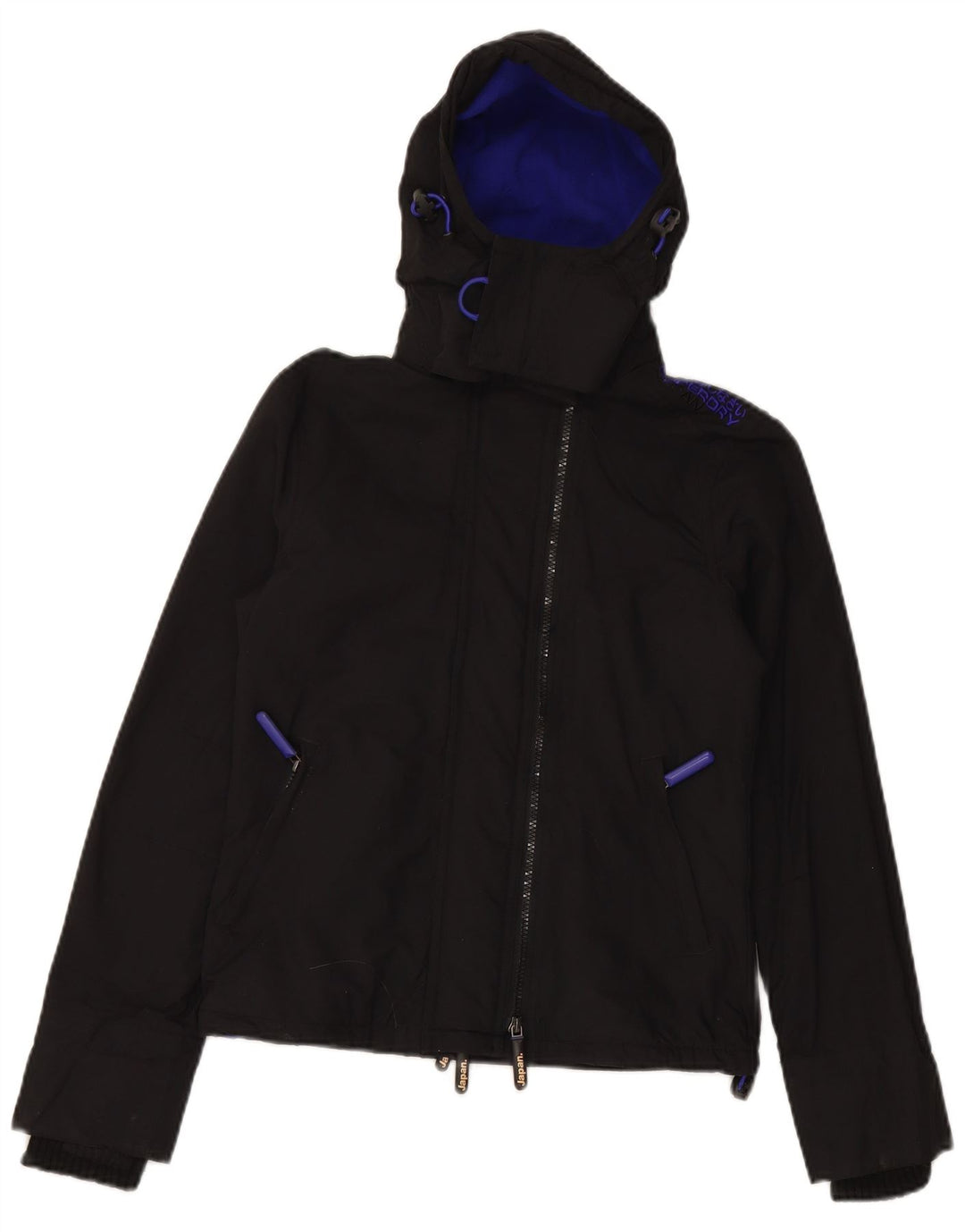 SUPERDRY Женская ветровка с капюшоном The Windcheater UK 6 XS, черная