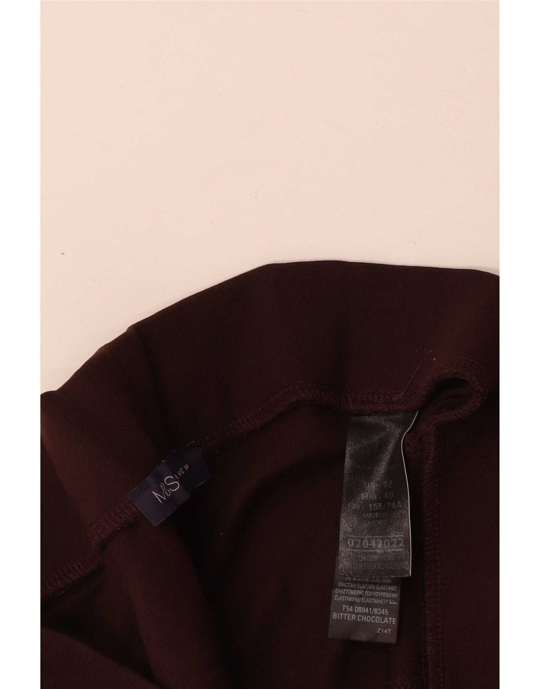 Женские укороченные леггинсы Marks & Spencer UK 12, средний коричневый, вискоза