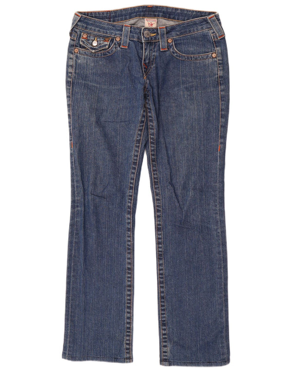 Женские прямые джинсы True Religion W27 L30, синий хлопок