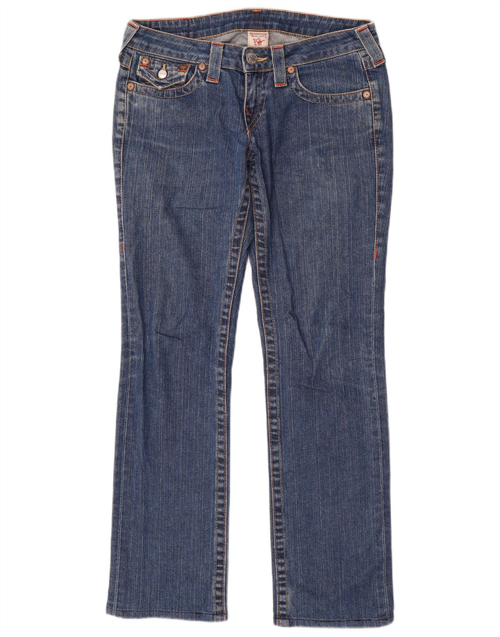 Женские прямые джинсы True Religion W27 L30, синий хлопок